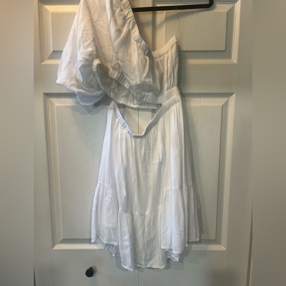 One shoulder cut out dress